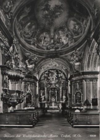 Österreich - Maria Taferl - Inneres der Wallfahrtskirche - 1975 Österreich - Maria Taferl - Inneres der Wallfahrtskirche - 1975