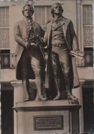 Weimar - Goethe- und Schiller-Denkmal - 1964 Weimar - Goethe- und Schiller-Denkmal - 1964
