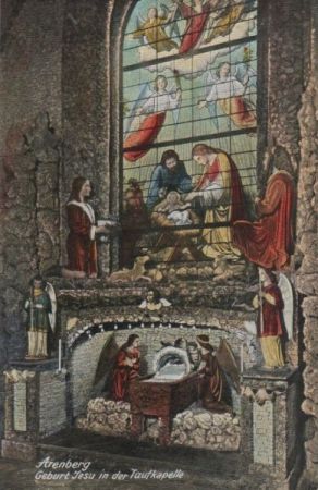 Koblenz-Arenberg - Geburt Jesu in der Taufkapelle - ca. 1950 Koblenz-Arenberg - Geburt Jesu in der Taufkapelle - ca. 1950