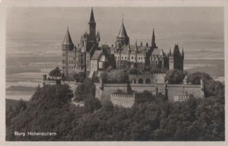 Burg Hohenzollern bei Bisingen - ca. 1955 Burg Hohenzollern bei Bisingen - ca. 1955