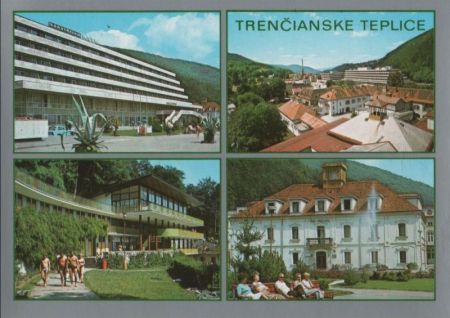 Slowakei - Trencianske Teplice - mit 4 Bildern - ca. 1980 Slowakei - Trencianske Teplice - mit 4 Bildern - ca. 1980