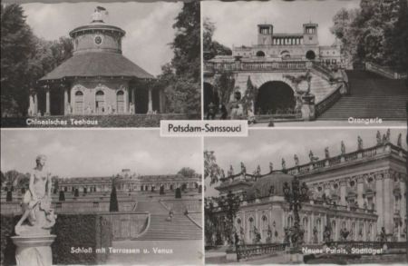 Potsdam - Sanssouci, u.a. Schloß mit Terrassen und Venus - 1967 Potsdam - Sanssouci, u.a. Schloß mit Terrassen und Venus - 1967