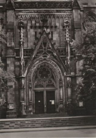 Leipzig - Portal der Thomaskirche - 1985 Leipzig - Portal der Thomaskirche - 1985