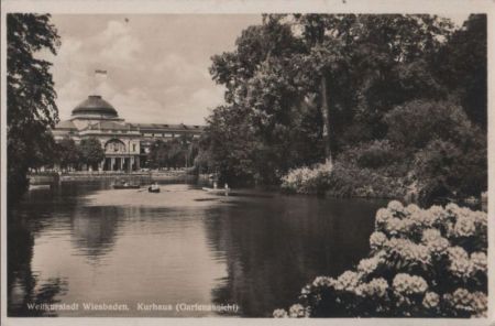 Wiesbaden - Kurhaus (Gartenansicht) - 1936 Wiesbaden - Kurhaus (Gartenansicht) - 1936