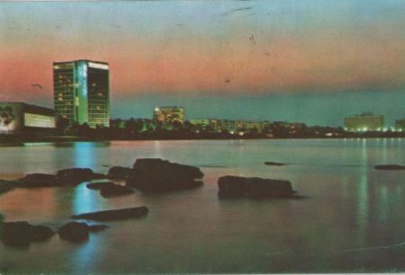 Rumänien - Mamaia - Inserare, abends - ca. 1975 Rumänien - Mamaia - Inserare, abends - ca. 1975