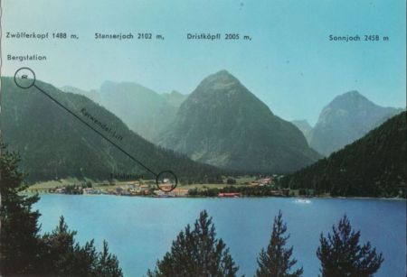 Österreich - Achensee - mit Pertisau und Karwendelgebirge - ca. 1980 Österreich - Achensee - mit Pertisau und Karwendelgebirge - ca. 1980