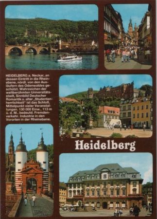 Heidelberg - 5 Teilbilder - ca. 1980 Heidelberg - 5 Teilbilder - ca. 1980