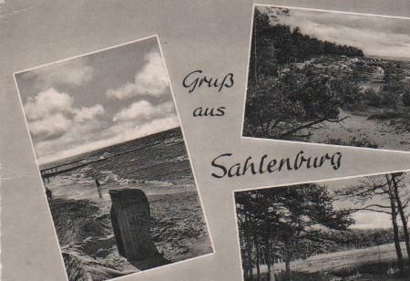 Cuxhaven - Gruß aus Sahlenburg - 1958 Cuxhaven - Gruß aus Sahlenburg - 1958