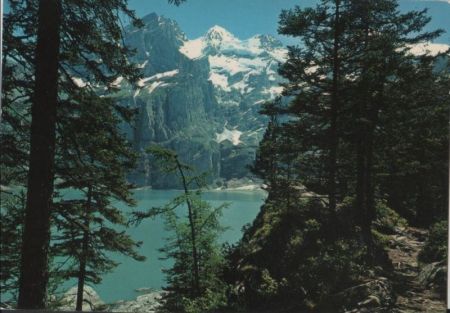 Schweiz - Oeschinensee - Blümlisalp - 1975 Schweiz - Oeschinensee - Blümlisalp - 1975