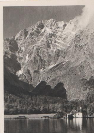 Berchtesgaden - St. Bartholomä mit Watzmann - ca. 1955 Berchtesgaden - St. Bartholomä mit Watzmann - ca. 1955