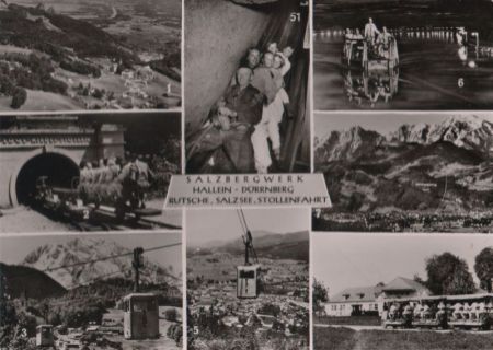 Österreich - Hallein - Salzbergwerk - ca. 1955 Österreich - Hallein - Salzbergwerk - ca. 1955