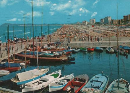 Italien - Riccione - Panorama della darsena - 1971 Italien - Riccione - Panorama della darsena - 1971