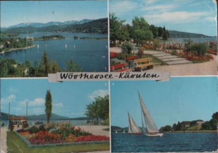 Österreich - Wörthersee - 4 Teilbilder - 1982 Österreich - Wörthersee - 4 Teilbilder - 1982