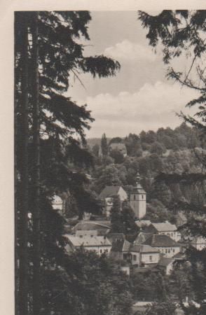 Gottleuba - Blick zur Kirche - 1953 Gottleuba - Blick zur Kirche - 1953