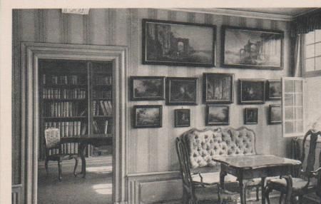 Frankfurt - Gemäldezimmer und Bibliothek des Vaters - ca. 1965 Frankfurt - Gemäldezimmer und Bibliothek des Vaters - ca. 1965