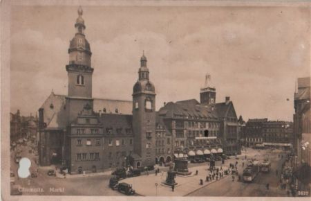 Chemnitz - Markt - ca. 1935 Chemnitz - Markt - ca. 1935