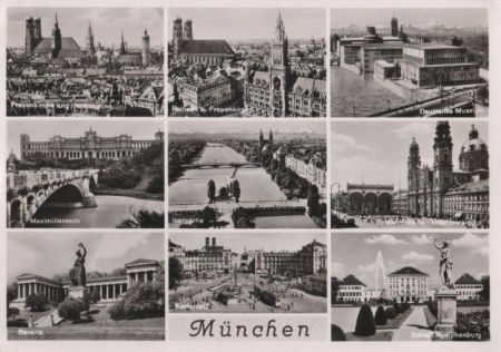 München - u.a. Feldherrnhalle - 1957 München - u.a. Feldherrnhalle - 1957