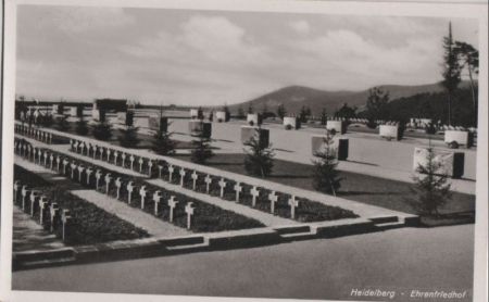 Heidelberg - der Ehrenfriedhof - ca. 1960 Heidelberg - der Ehrenfriedhof - ca. 1960