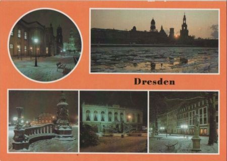 Dresden - u.a. Brühlsche Terrasse - 1986 Dresden - u.a. Brühlsche Terrasse - 1986