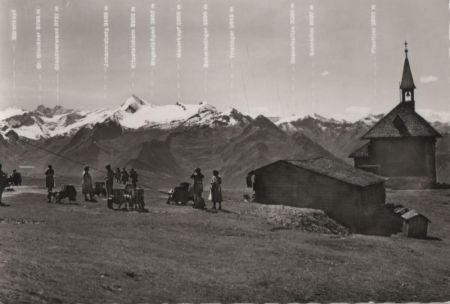 Österreich - Großglockner - Schmittenhöhe mit Glocknergruppe - ca. 1965 Österreich - Großglockner - Schmittenhöhe mit Glocknergruppe - ca. 1965