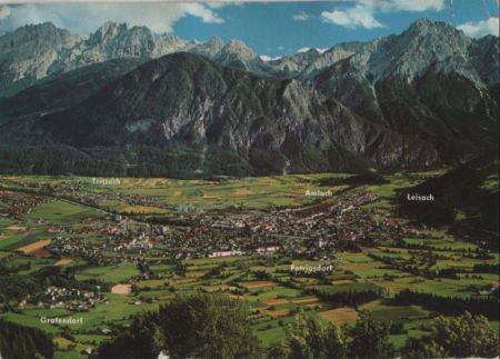Österreich - Lienz - im Hintergrund Lienzer Dolomiten - ca. 1975 Österreich - Lienz - im Hintergrund Lienzer Dolomiten - ca. 1975