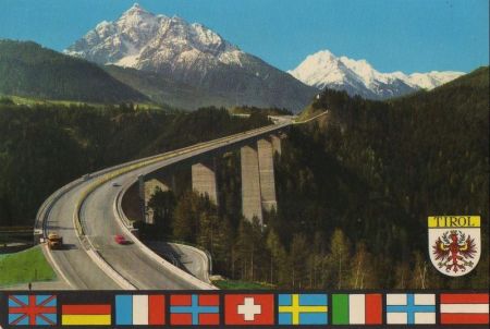 Österreich - Brenner - Europabrücke - 1973 Österreich - Brenner - Europabrücke - 1973