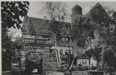 Schwarzburg - Schloß Eingang - ca. 1955 Schwarzburg - Schloß Eingang - ca. 1955
