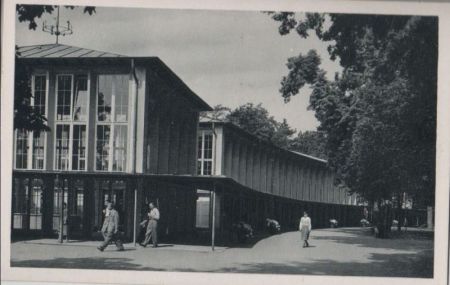Bad Mergentheim - Wandelhalle im Kurpark - ca. 1950 Bad Mergentheim - Wandelhalle im Kurpark - ca. 1950