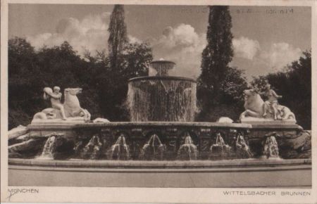 München - Wittelsbacher Brunnen - ca. 1950 München - Wittelsbacher Brunnen - ca. 1950