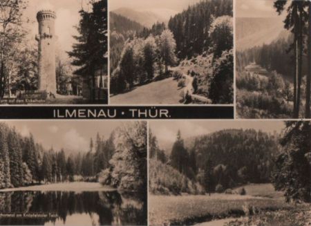 Ilmenau - u.a. Turm auf dem Kickelhahn - 1972 Ilmenau - u.a. Turm auf dem Kickelhahn - 1972