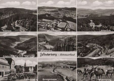Winterberg - u.a. Luftaufnahme - ca. 1965 Winterberg - u.a. Luftaufnahme - ca. 1965
