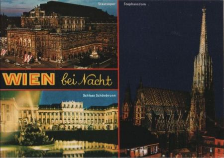 Österreich - Wien - bei Nacht - 1986 Österreich - Wien - bei Nacht - 1986