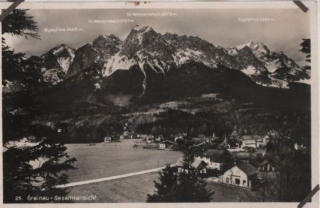 Grainau - Gesamtansicht - ca. 1935 Grainau - Gesamtansicht - ca. 1935