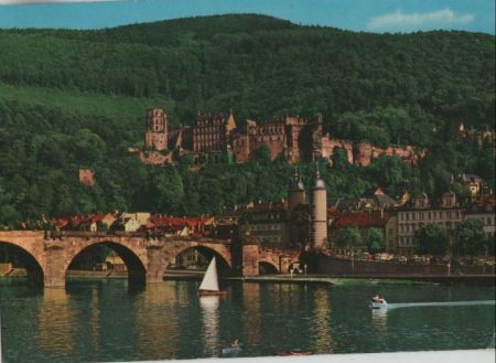 Heidelberg - Alte Brücke und Schloß - 1965 Heidelberg - Alte Brücke und Schloß - 1965