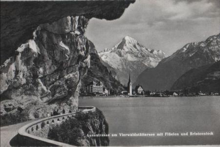 Schweiz - Axenstraße - am Vierwaldstättersee - ca. 1955 Schweiz - Axenstraße - am Vierwaldstättersee - ca. 1955