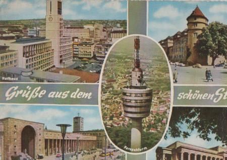 Stuttgart u.a. Hauptbahnhof - 1965 Stuttgart u.a. Hauptbahnhof - 1965