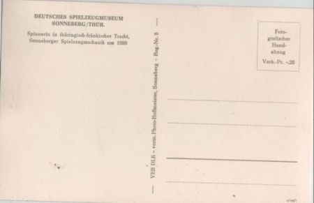 Sonneberg - Spielzeugmuseum, Spinnerin Sonneberg - Spielzeugmuseum, Spinnerin