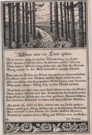 Wenn wir im Leide gehen Gedicht Wenn wir im Leide gehen Gedicht
