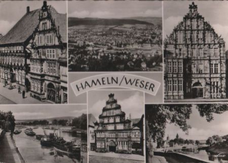 Hameln - 6 Teilbilder - 1955 Hameln - 6 Teilbilder - 1955