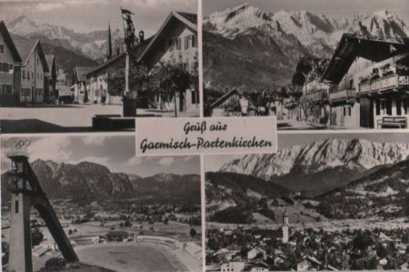 Garmisch-Partenkirchen - 4 Teilbilder - 1963 Garmisch-Partenkirchen - 4 Teilbilder - 1963