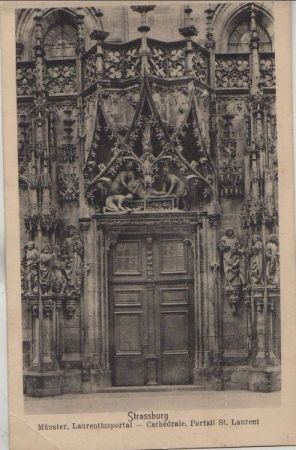 Straßburg - Münster, Laurentiusportal - ca. 1935 Straßburg - Münster, Laurentiusportal - ca. 1935