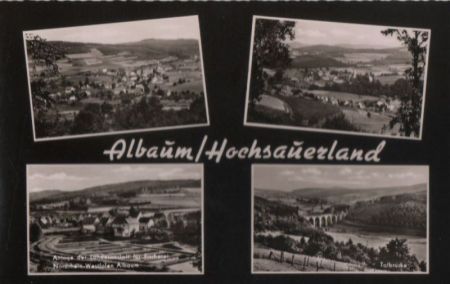 Kirchhundem-Albaum - 4 Teilbilder - ca. 1960 Kirchhundem-Albaum - 4 Teilbilder - ca. 1960