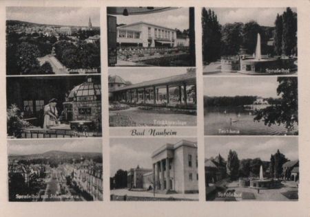 Bad Nauheim - u.a. Gesamtansicht - ca. 1965 Bad Nauheim - u.a. Gesamtansicht - ca. 1965