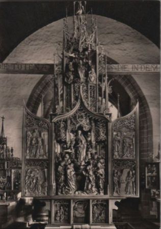 Creglingen - Herrgottskirche, Marienaltar - ca. 1965 Creglingen - Herrgottskirche, Marienaltar - ca. 1965
