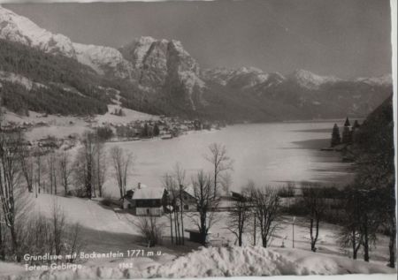 Österreich - Grundlsee - mit Totem Gebirge - 1966 Österreich - Grundlsee - mit Totem Gebirge - 1966