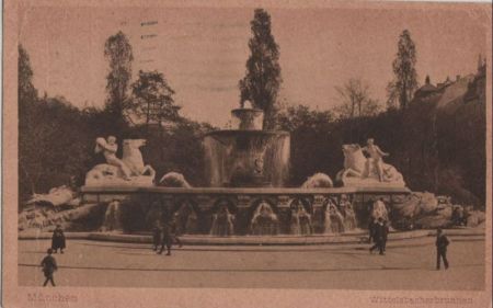 München - Wittelsbacherbrunnen - 1929 München - Wittelsbacherbrunnen - 1929