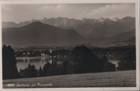 Seeshaupt - mit Karwendel - ca. 1950 Seeshaupt - mit Karwendel - ca. 1950