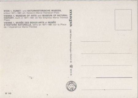 Wien - Österreich - Kunst- und Naturhistorische Museen Wien - Österreich - Kunst- und Naturhistorische Museen