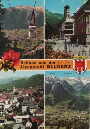 Österreich - Bludenz - mit 4 Bildern - 1973 Österreich - Bludenz - mit 4 Bildern - 1973