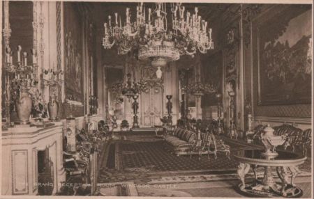 Großbritannien - Windsor - Castle, The Grand Reception Room - ca. 1950 Großbritannien - Windsor - Castle, The Grand Reception Room - ca. 1950